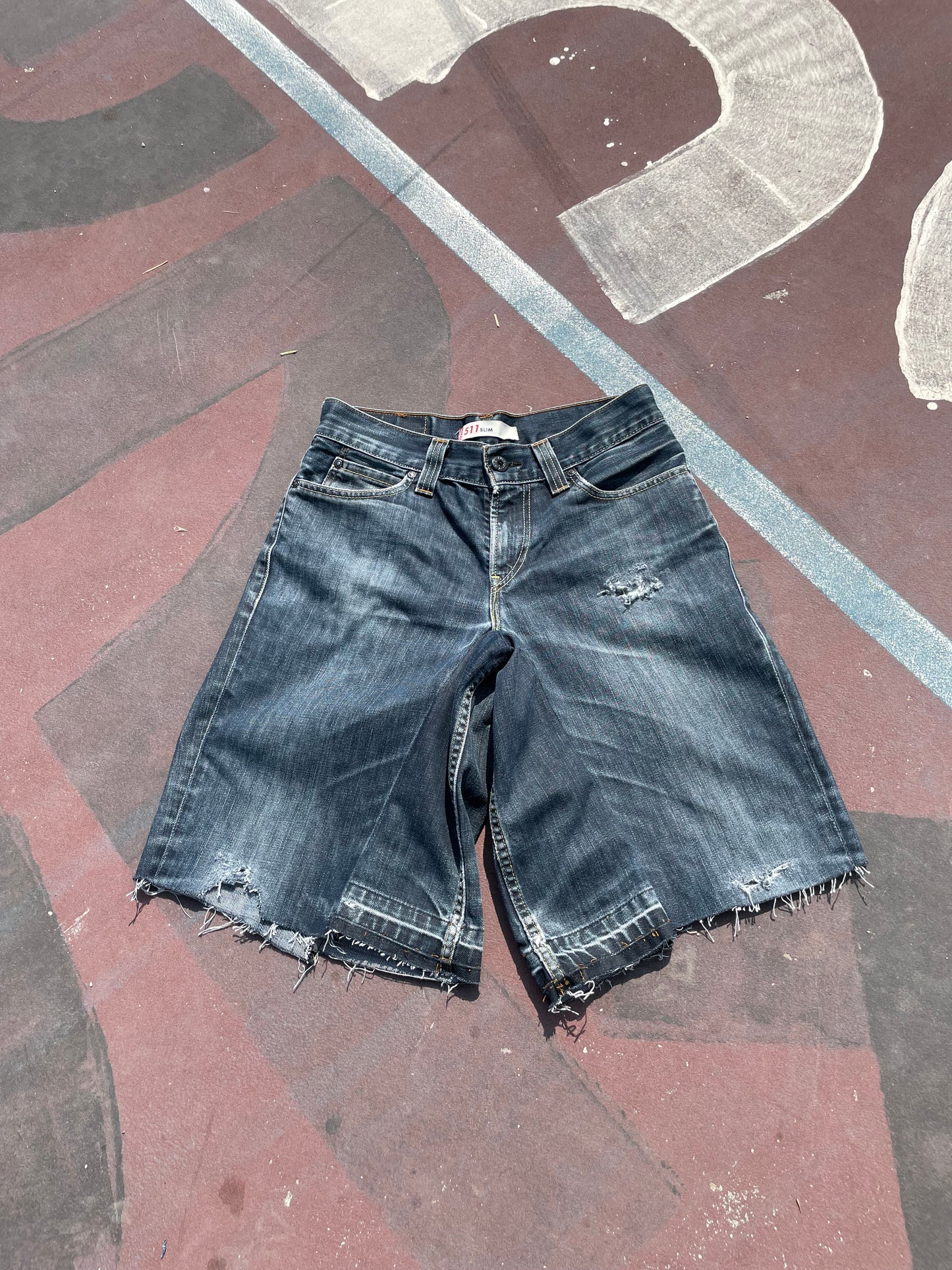 Resilience blue jorts