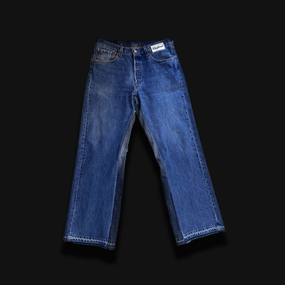 Resilience baggy flare jeans