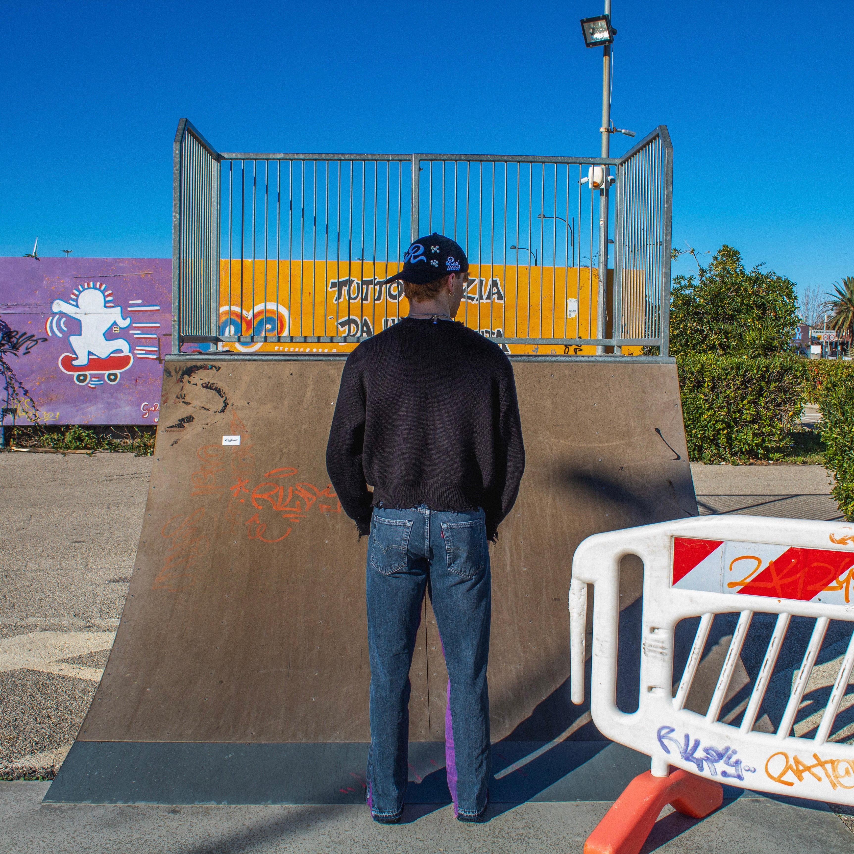 Trucker hat con perline colore nero