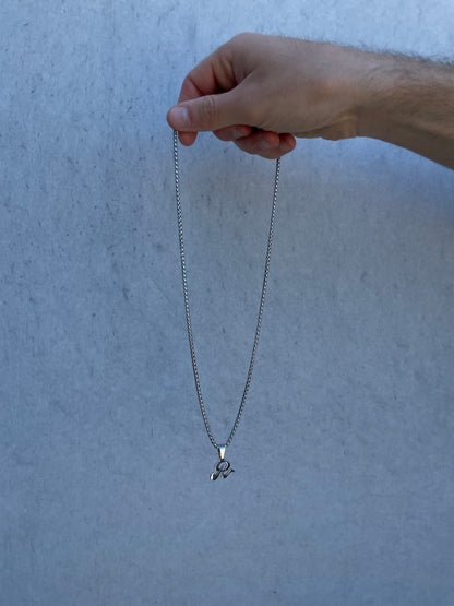 Resilience r logo necklace