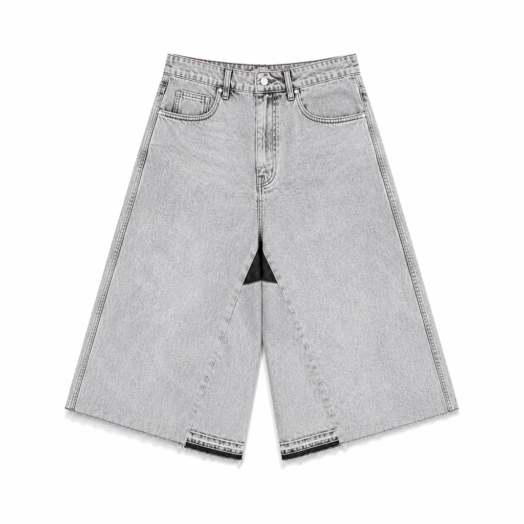 Resilience grey flare shorts