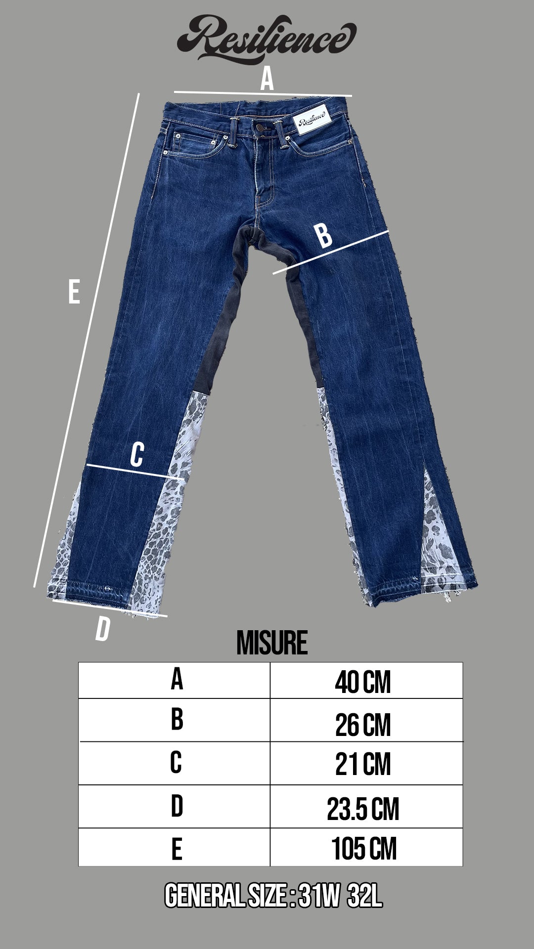 Resilience cheetah flare jeans