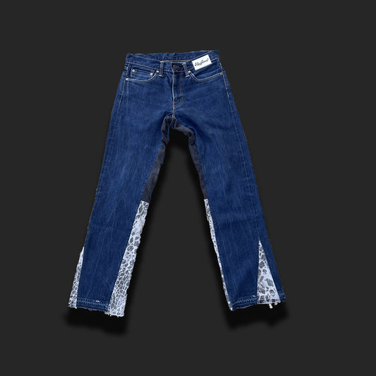 Resilience cheetah flare jeans